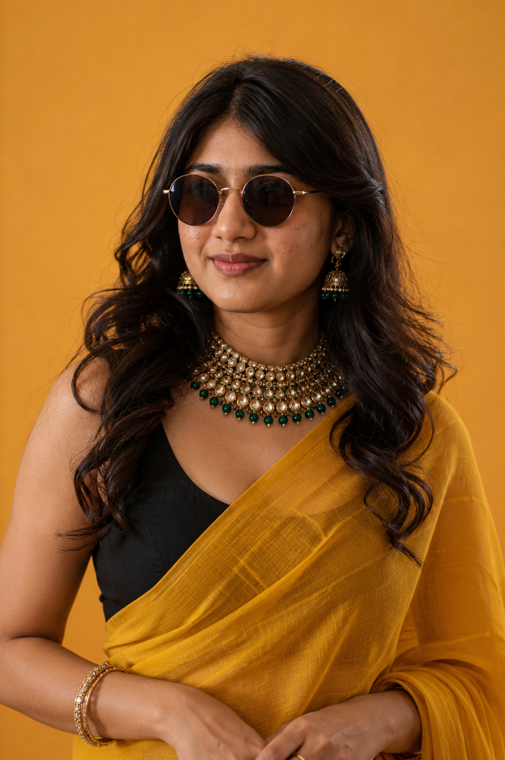 Mustard yellow on bg