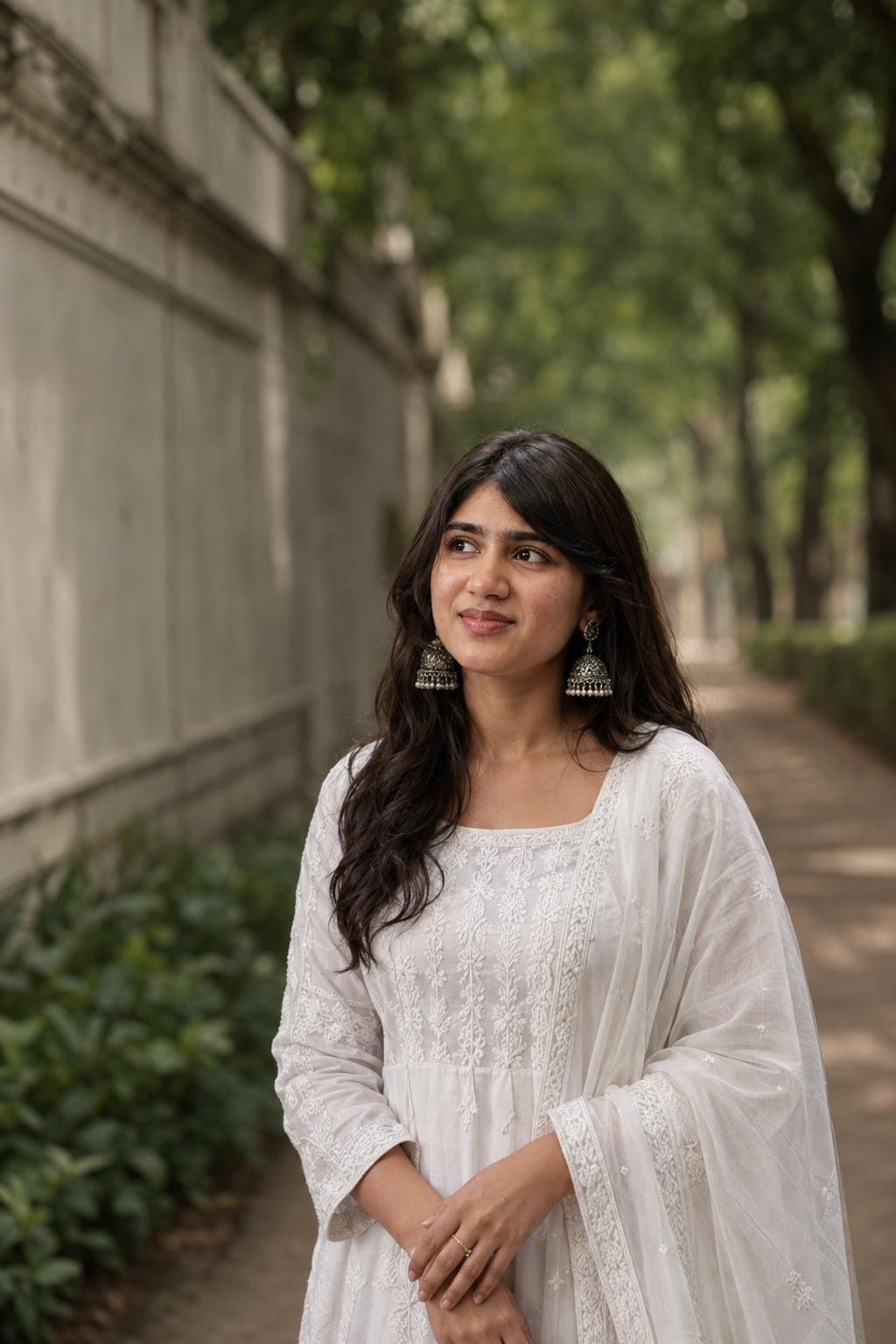 A street view portrait photoshoot