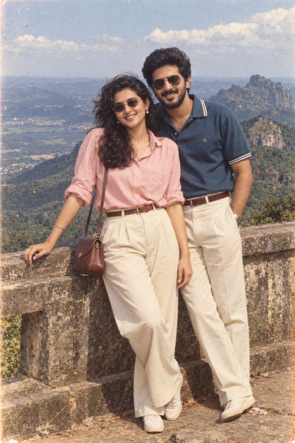 Couple 80s vintage portrait photography