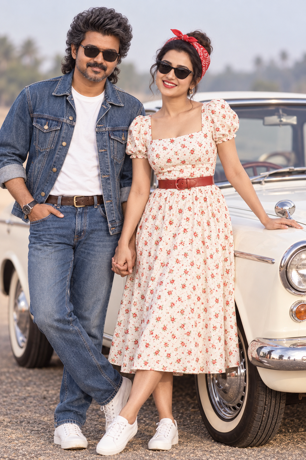 80s couple portrait photography