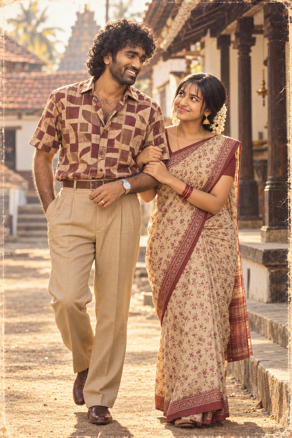 Vintage couple on 80s Trend