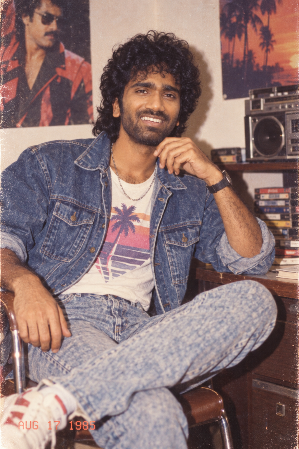 1985 vintage studio portrait
