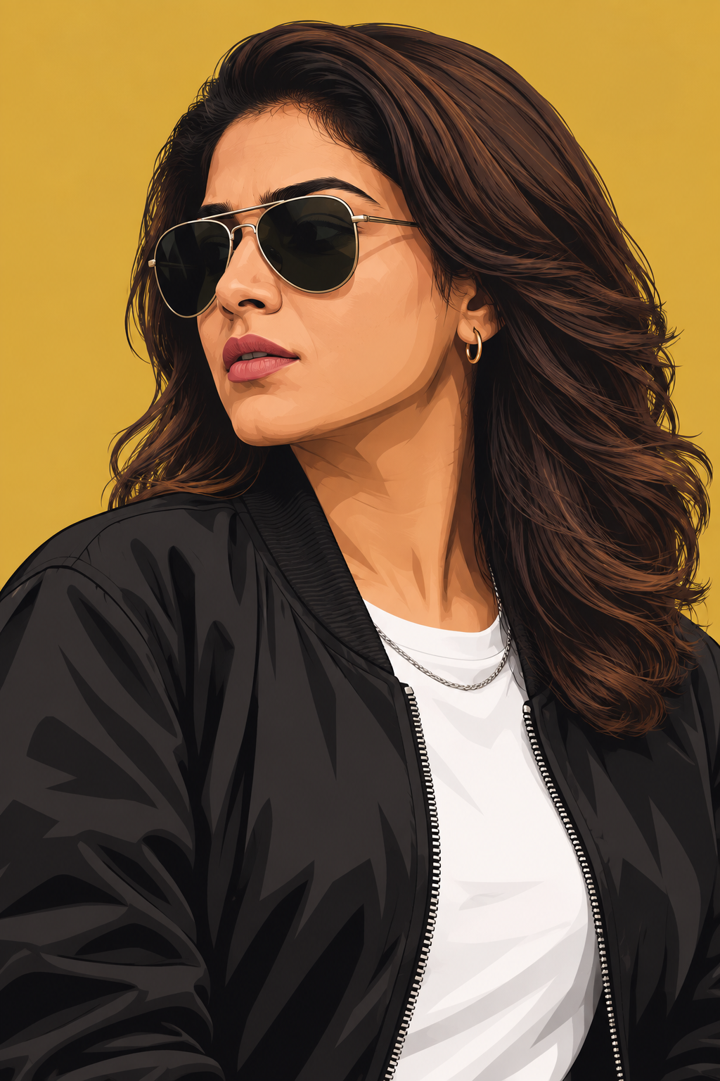 Illustration of a young woman